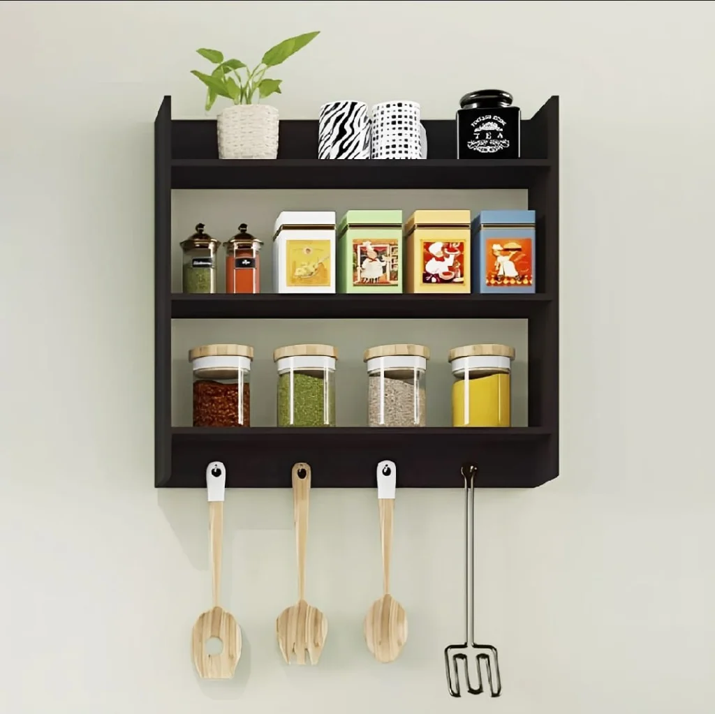 রান্নাঘরের র্যাক মাল্টি ফাংশনাল কিচেন র্যাক অর্গানাইজার শেল্ভ 1