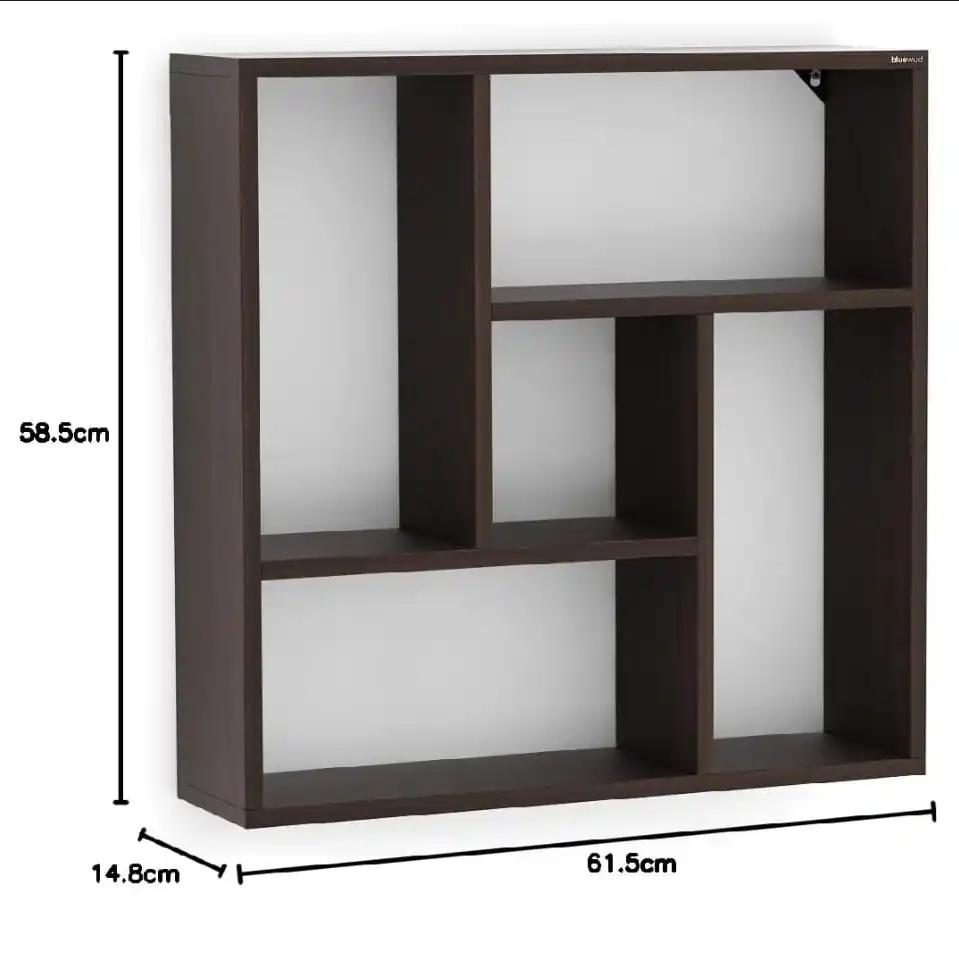 ওয়াল ডেকোর ফ্লোটিং শেল্ফ, অফিস ডিসপ্লে র‍্যাক লিভিং রুমের হোম ডেকোর 4