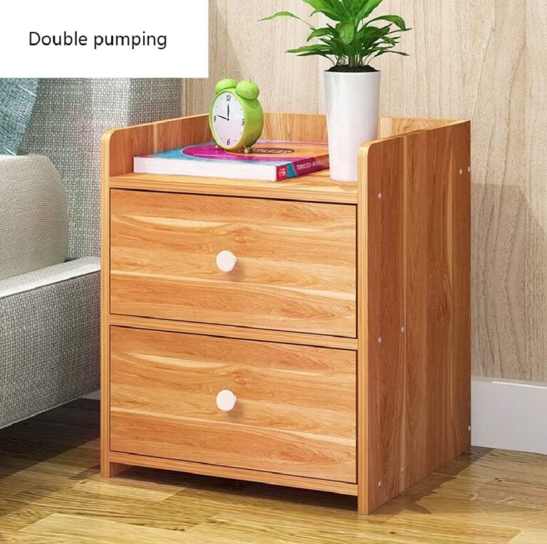 আধুনিক দুইটা ড্রয়ারসহ বেড সাইড টেবিল বেডরুমের জন্য 2