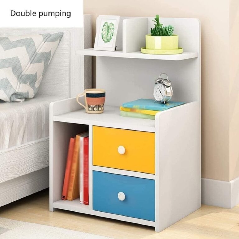 সিঙ্গেল ড্রয়ার বেড সাইড টেবিল নাইটস্ট্যান্ড বেডসাইড টেবিল বেডরুম 2