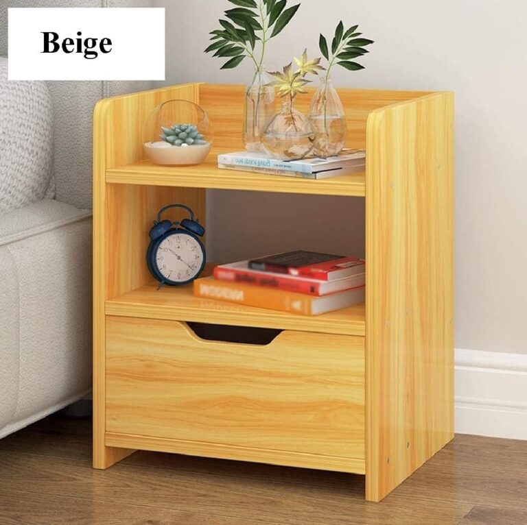 নাইটস্ট্যান্ড বেডসাইড টেবিল ফলিং ১-ড্রয়ার ১-কম্পার্টমেন্ট বেডরুম সিম্পল স্টোরেজ ক্যাবিনেট 4