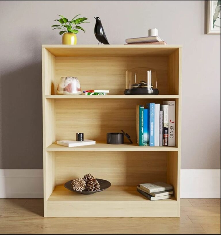 ৩ স্তরের খোলা বইয়ের তাক, বইয়ের আলমারি প্রদর্শন সংগঠক অধ্যয়ন কক্ষের জন্য শোকেস স্ট্যান্ড 3