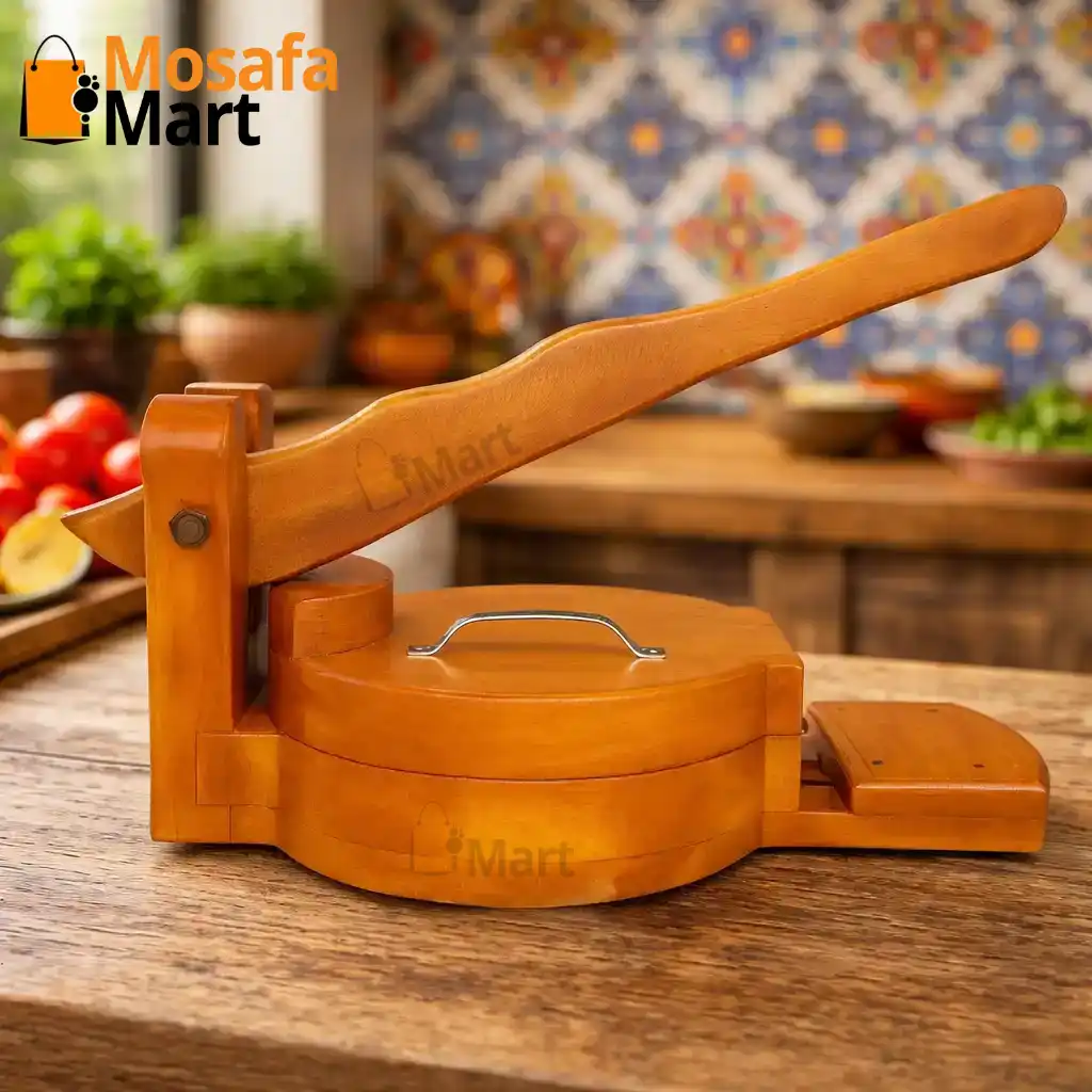 উচ্চমানের মেহেগুনি কাঠের তৈরি হ্যান্ড প্রেস রুটি মেকার 2